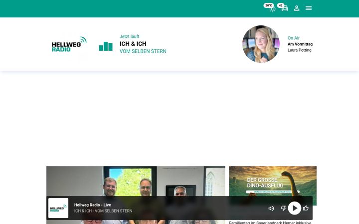 Screenshot of hellwegradio.de