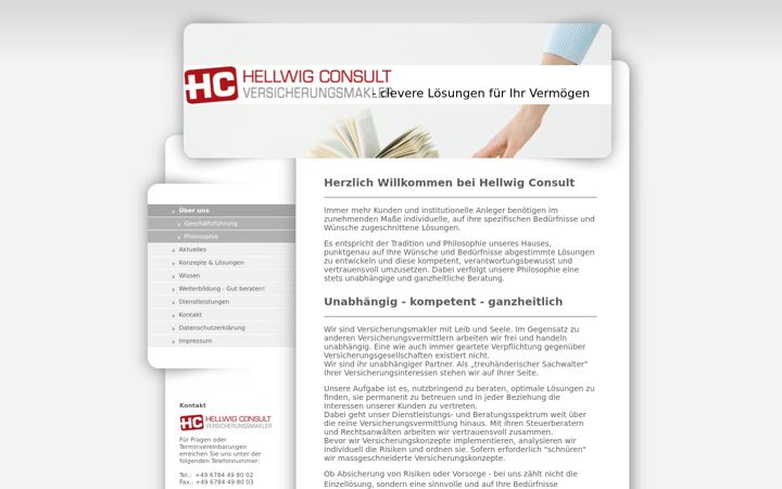 Screenshot of hellwig-consult.com