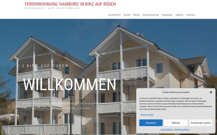 Screenshot of hellwig-fewobinz.de