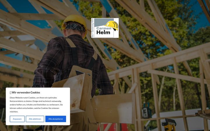 Screenshot of helm-bau.de