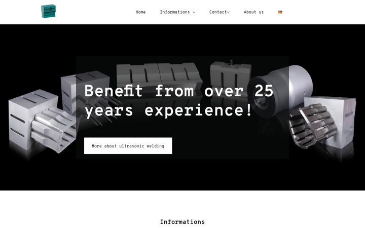 Screenshot of helm-sonotrodenbau.com