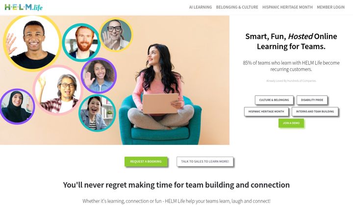 Screenshot of helm.life