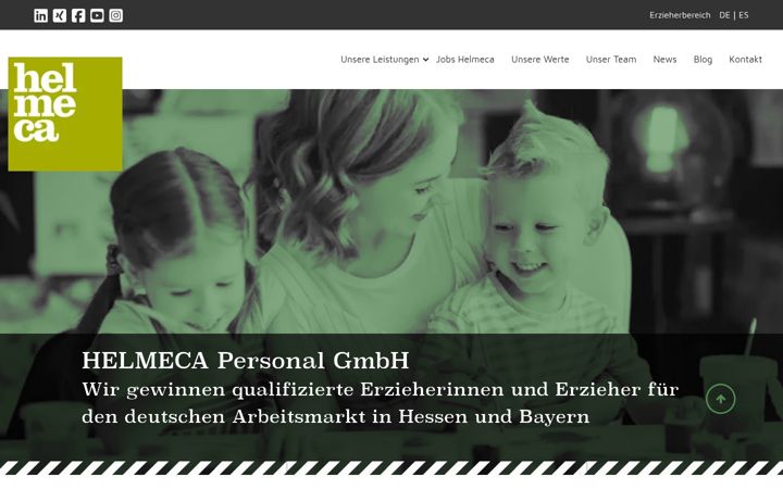 Screenshot of helmeca.de