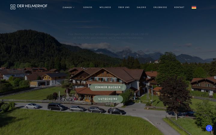 Képernyőkép: helmerhof.de