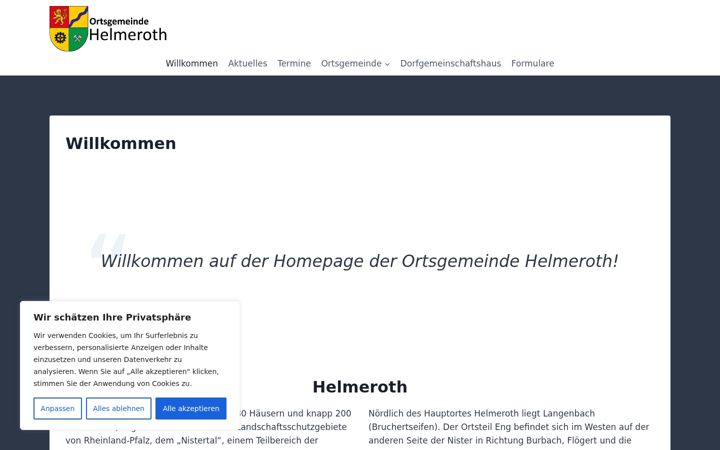 Screenshot of helmeroth.com