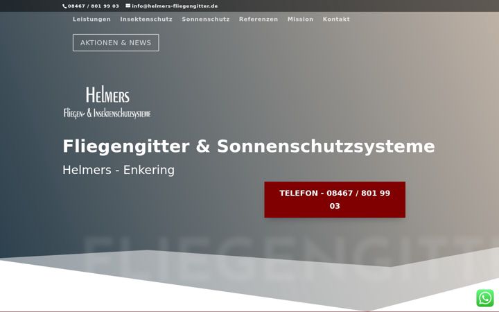 Képernyőkép: helmers-fliegengitter.de