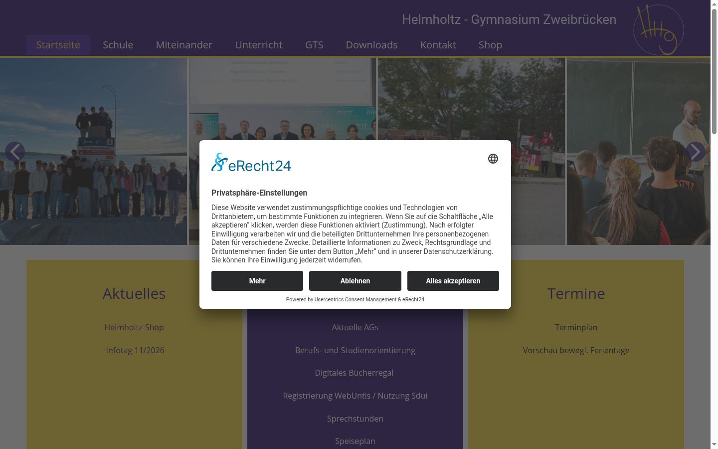 Screenshot tal-banner tal-kunsens muri qabel kwalunkwe interazzjoni