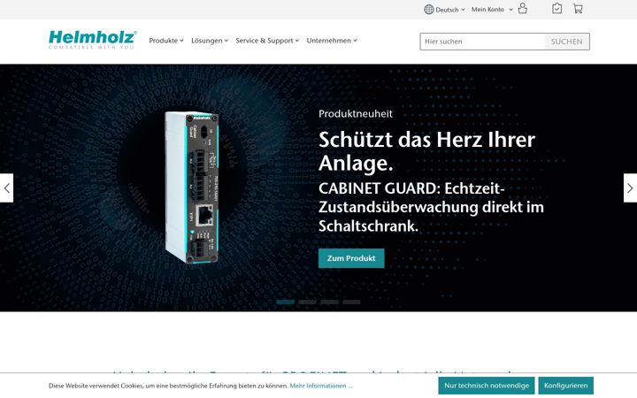 Screenshot of helmholz.de