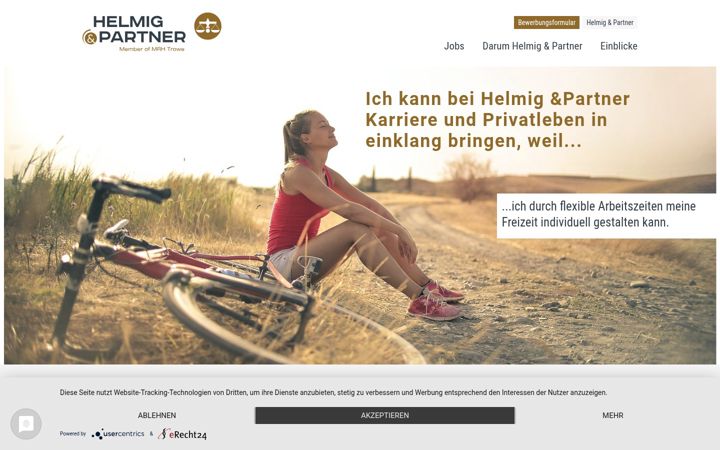 Screenshot of helmig-karriere.com