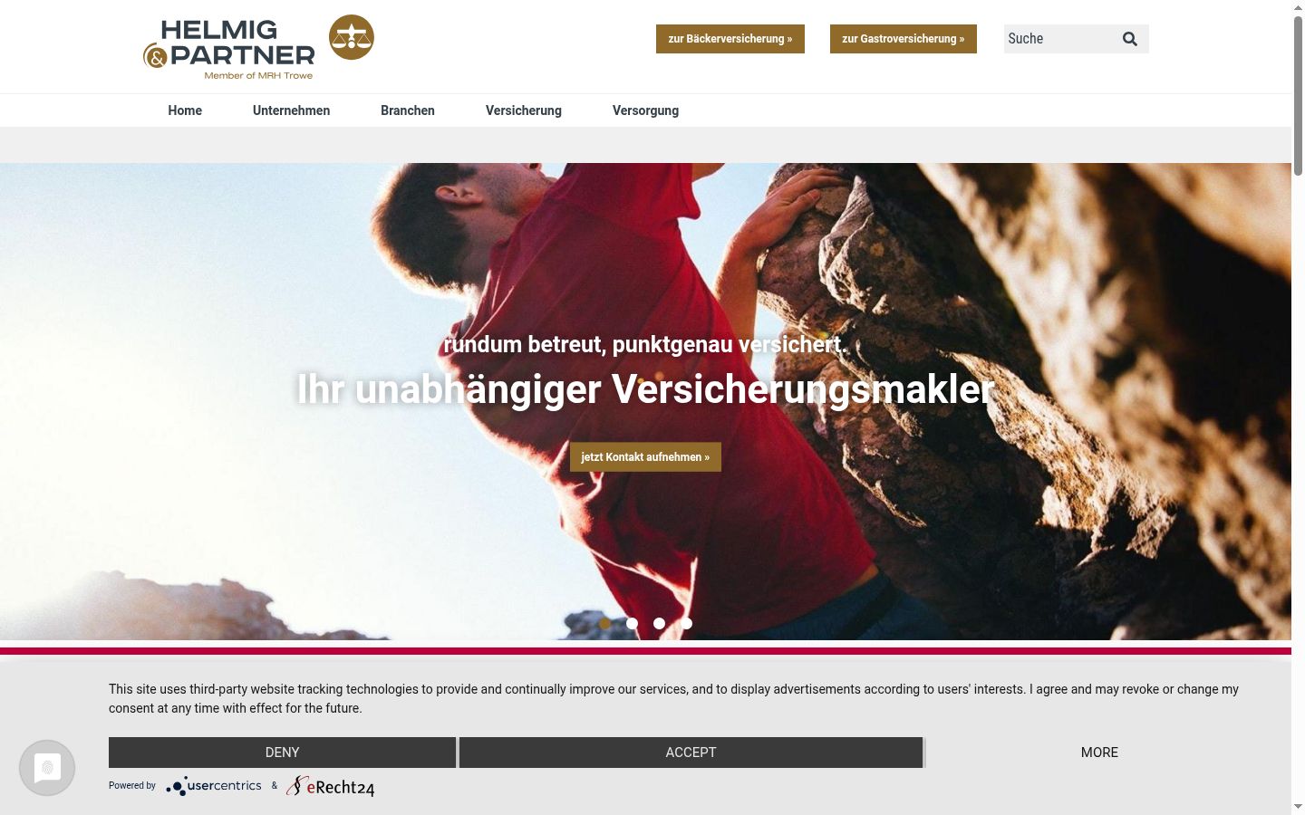 Screenshot tal-banner tal-kunsens muri qabel kwalunkwe interazzjoni