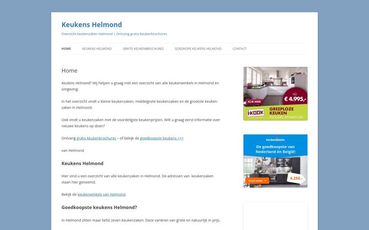 Screenshot of helmondkeukens.nl