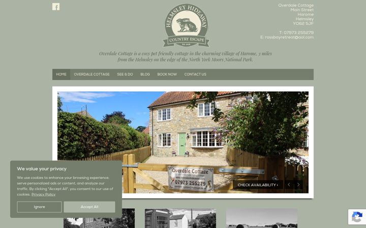 Screenshot of helmsleyhideaway.com
