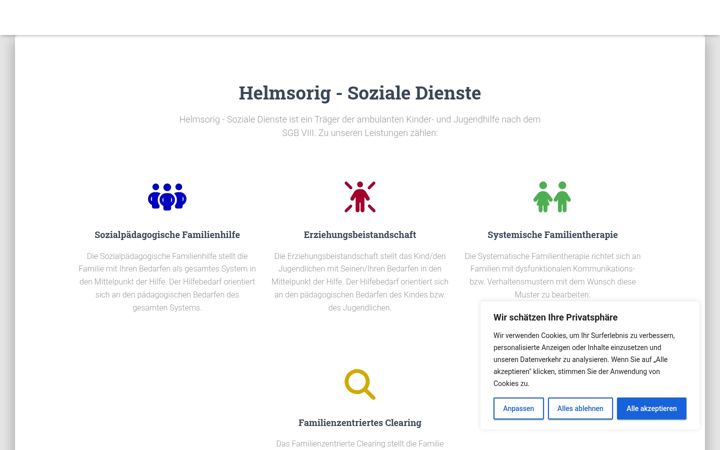 Képernyőkép: helmsorig-sozialedienste.de