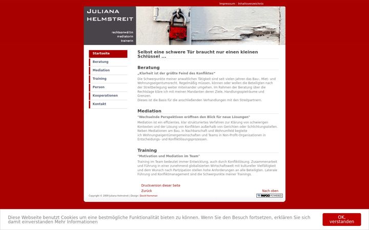 Screenshot of helmstreit.com