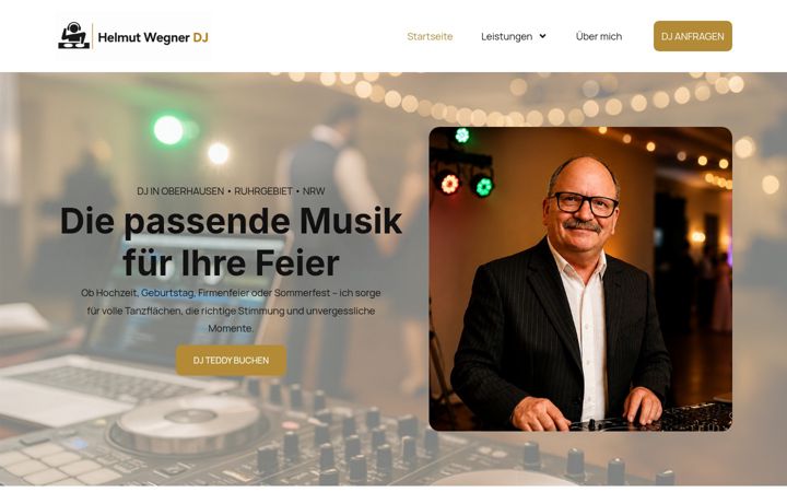 Screenshot of helmut-wegner.de