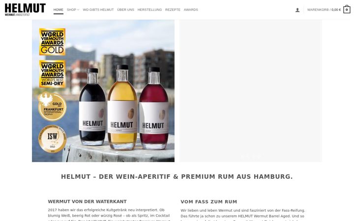 Screenshot ta' helmut-wermut.de