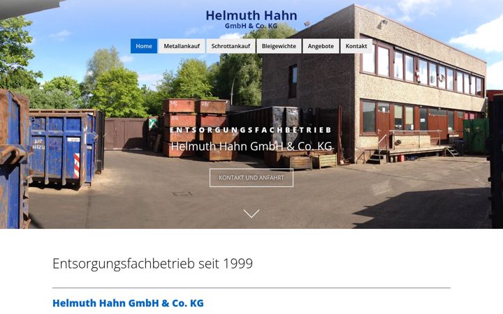Screenshot of helmuthhahn.de