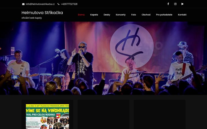 Screenshot of helmutovastrikacka.cz