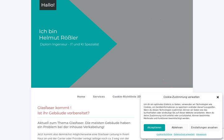 Screenshot of helmutroessler.de