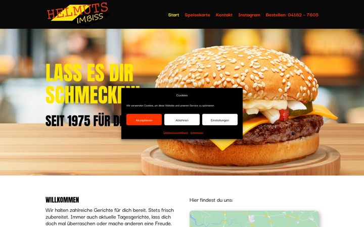 Screenshot ta' helmuts-imbiss.de