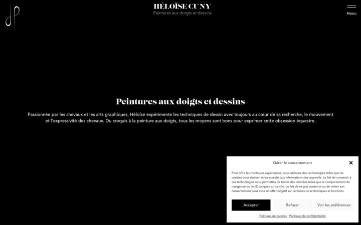 Screenshot of heloisecuny.fr