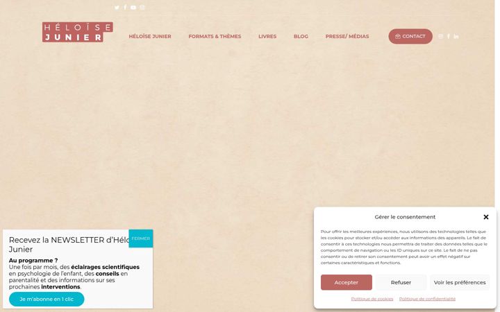 Screenshot of heloisejunier.com