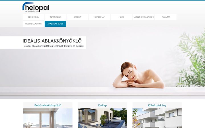 Screenshot ta' helopal.hu