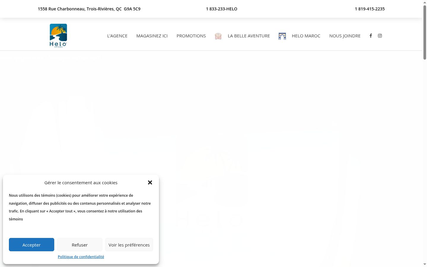 Screenshot tal-banner tal-kunsens muri qabel kwalunkwe interazzjoni