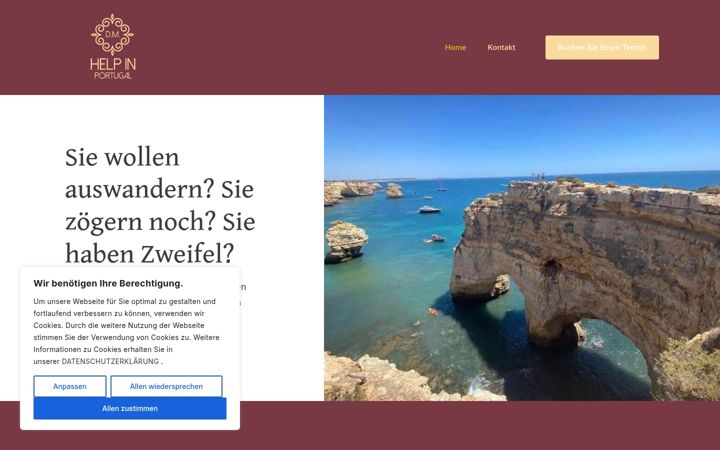 Screenshot of help-in-portugal.com