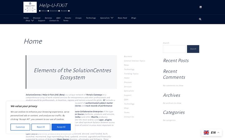 Screenshot of help-u-fixit.com