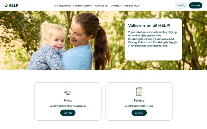 Screenshot of help.se
