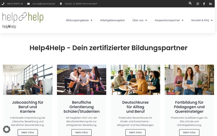 Screenshot of help4help.de