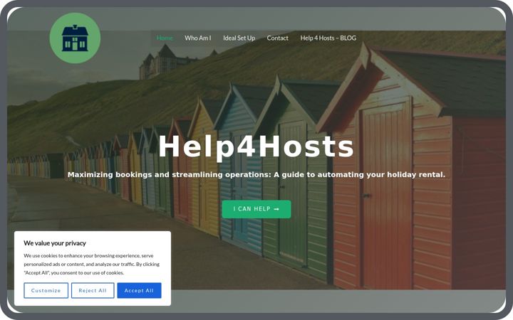 Screenshot of help4hosts.co.uk