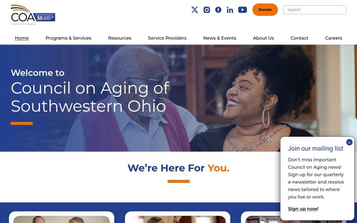 Screenshot of help4seniors.org