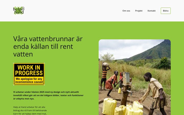 Screenshot of helpathand.se