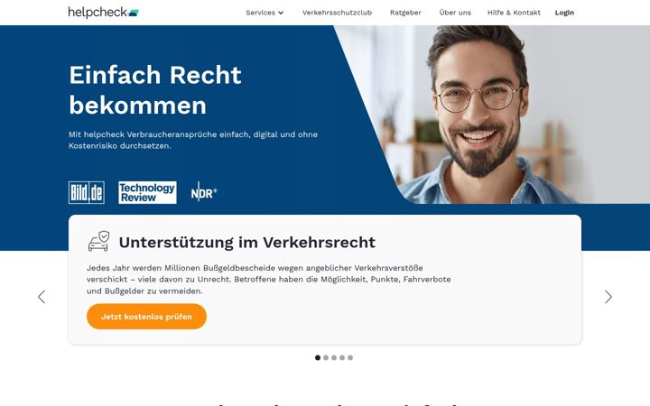 Screenshot of helpcheck.de