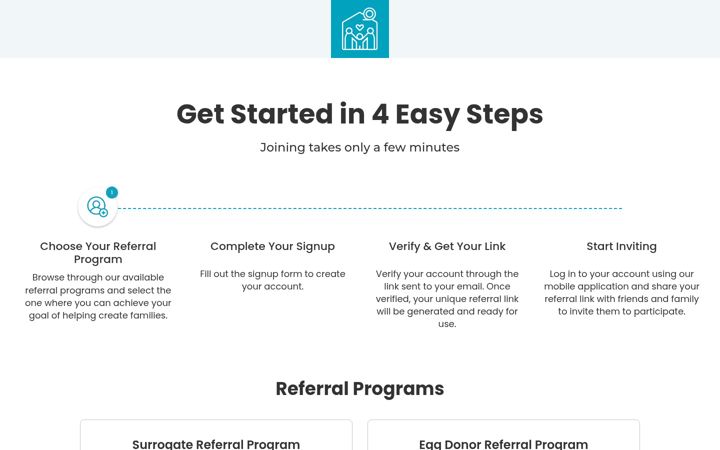 Screenshot of helpcreatefamilies.com