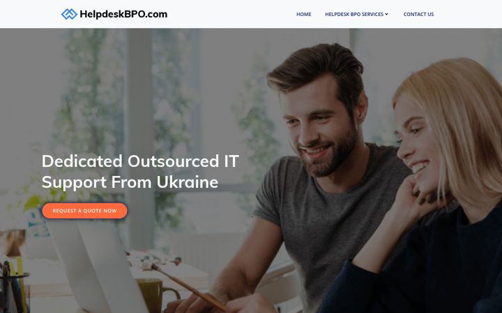 Screenshot of helpdeskbpo.com