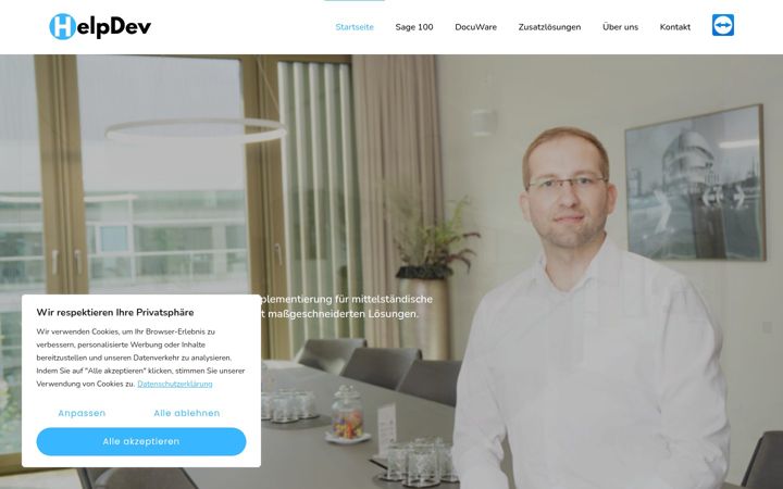 Screenshot of helpdev.de