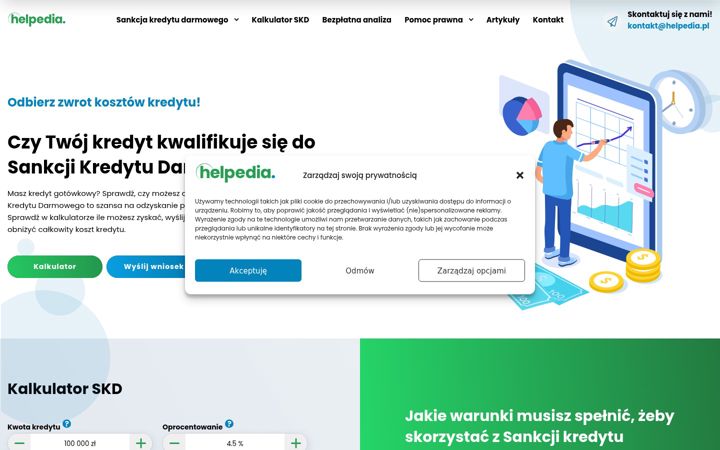Screenshot of helpedia.pl