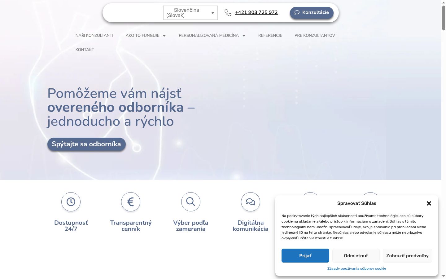 Screenshot van de toestemmingsbanner zoals getoond vóór enige interactie