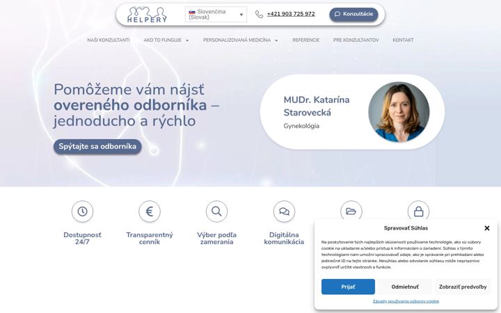 Screenshot of helpery.sk
