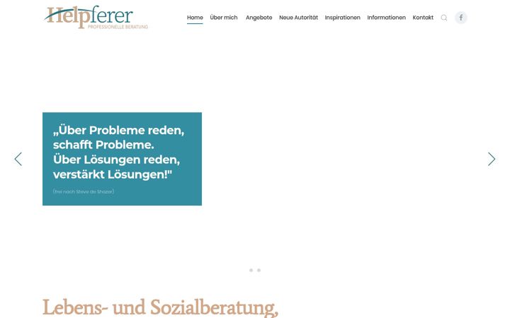 Screenshot of helpferer-beratung.at