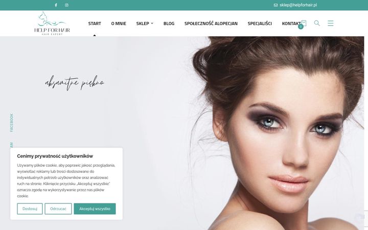 Screenshot of helpforhair.pl