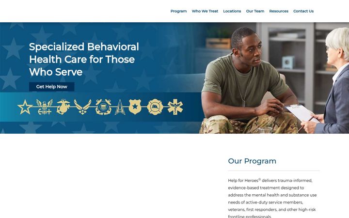 Screenshot of helpforheroes.com