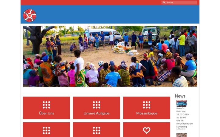 Screenshot of helpformozambique.net