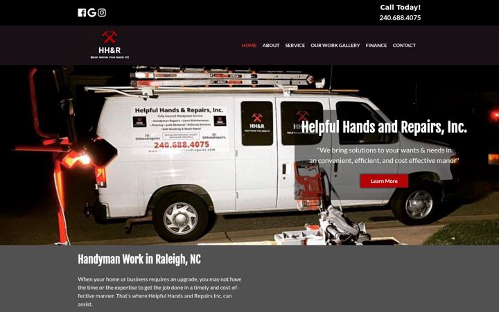 Screenshot of helpfulhandsandrepairs.com