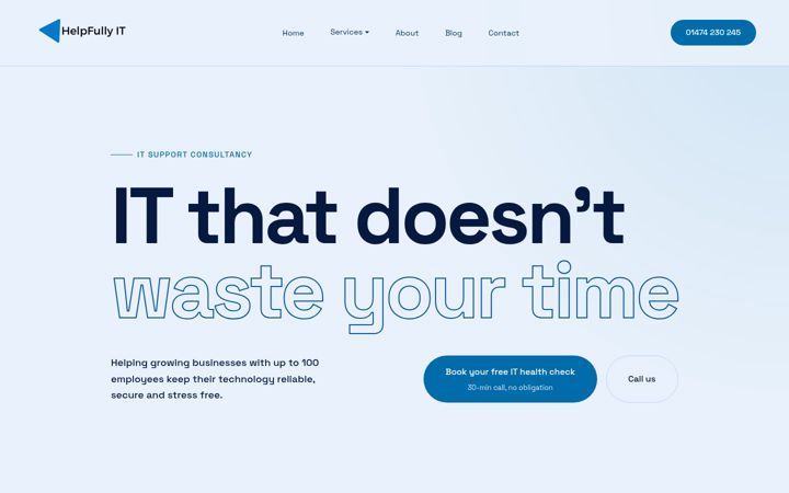 Screenshot of helpfullyit.com
