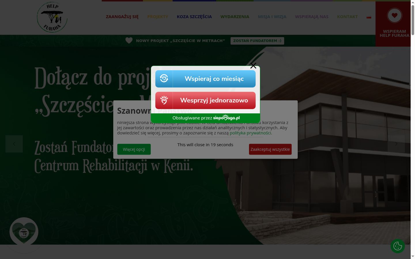 Sutikimo reklamjuostės, rodytos prieš bet kokią sąveiką, ekrano kopija