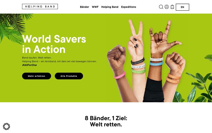 Screenshot di helpingband.com